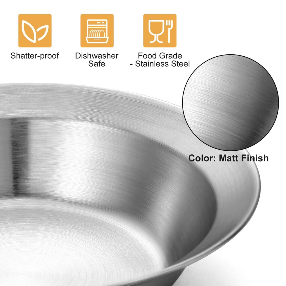 Complete Messware Kit Polished Stainless Steel Camping dinnerware Camping Coo...
