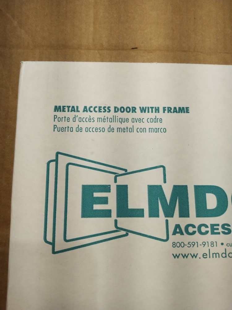 6"x6" Elmdor Wall and Ceiling Access Panel Hinged Paintable Steel White (2 panel
