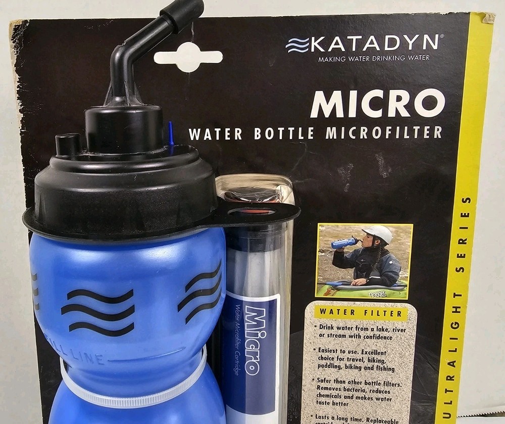 Katadyn Micro Water Bottle Microfilter Purifier Ultralight Series Camping Hiking