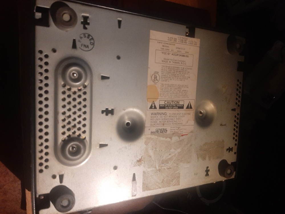 vintage cable tv box