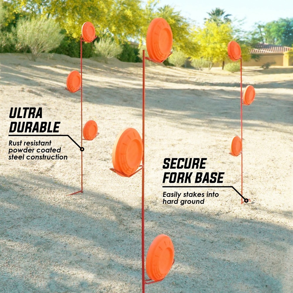 GoSports Outdoors 3 Pack Clay Stands | Shooting Range Target Holders