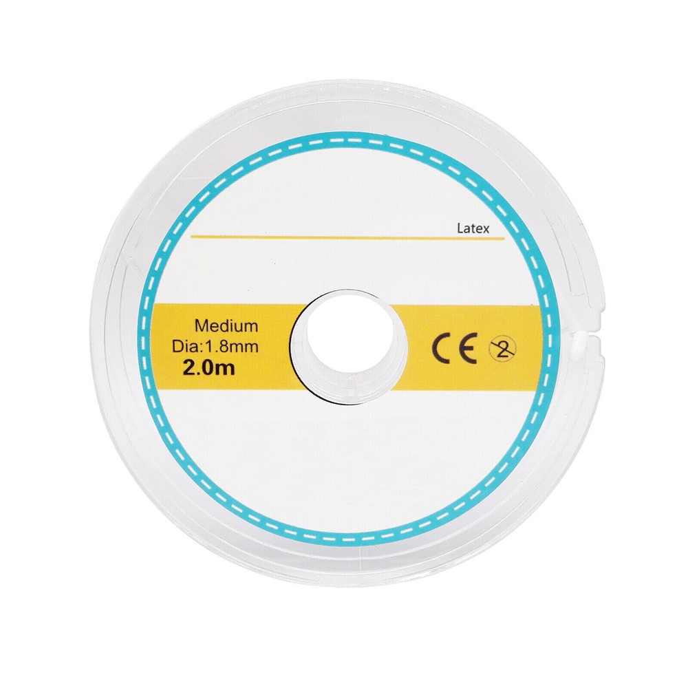 Dental Stabilizing Cord Medium Wedge Clamp Elastic Sheet 2.1m Rubber Stabilizing