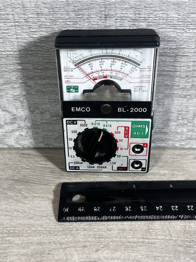 Emco Electronics BL 2000 Analog Multitester Ohm DC AC Untested