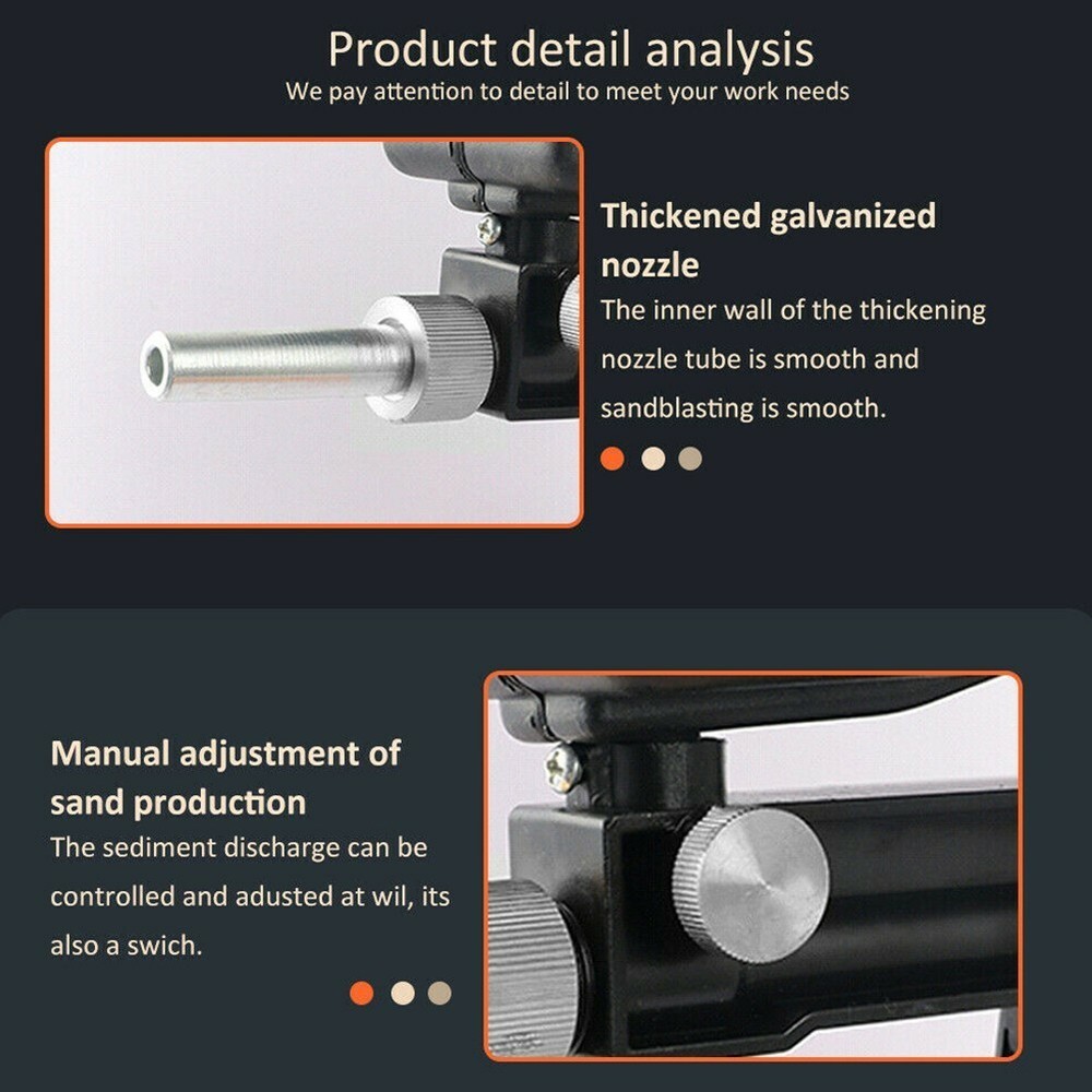 Handheld Spray Machine Gravity Sand Blaster Portable Small Air Sandblasting Tool