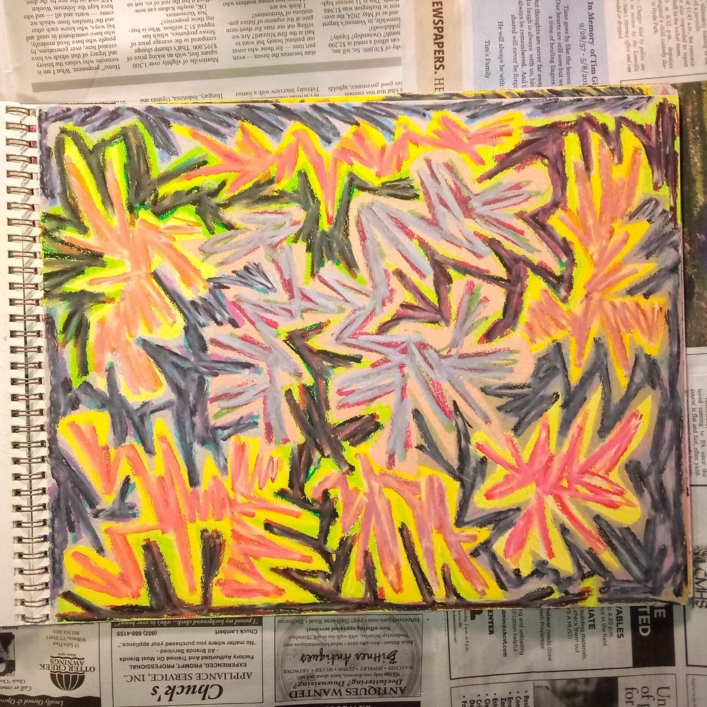 Drawing 11X14" Oil Pastel on Paper