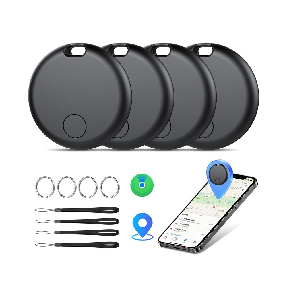 Air Tracker Tags-4 Pack: Smart Bluetooth Tracker, Item Finder Works with Appl...