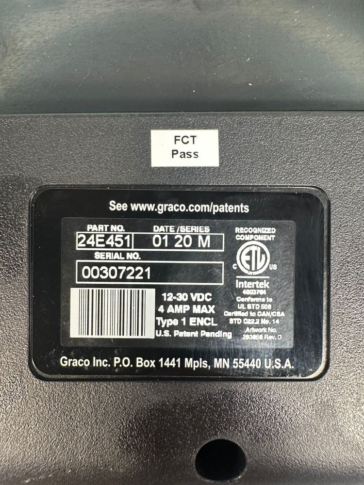 Graco 24E451 Dispenser Display Interface Controller Keypad Module (1C-36)