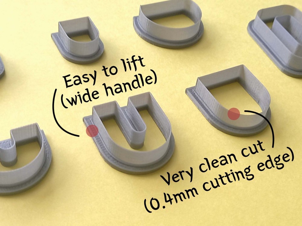 Micro Mini Polymer Clay Cutter Set | Unique Maxi Mini Clay Cutters | Clay Tools