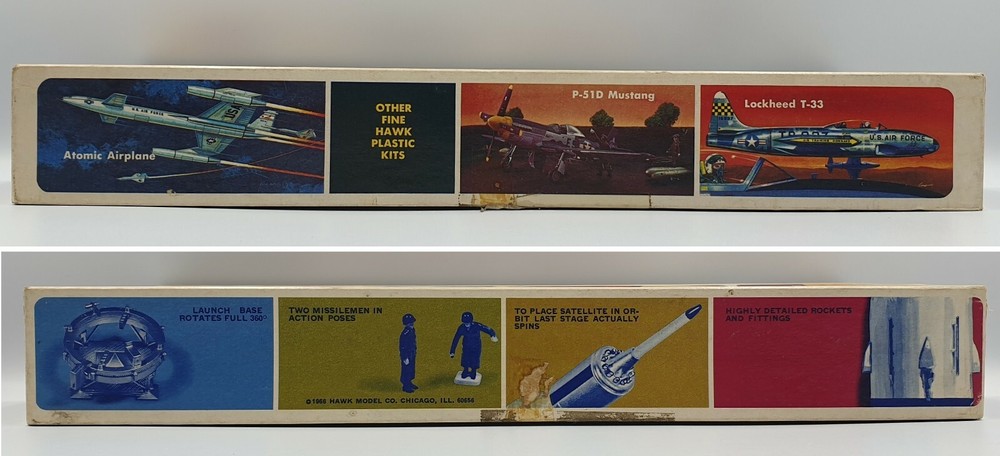 SPACE : JUPITER C EXPLORER SATELLITE LAUNCH VEHICLE MODEL KIT BY HAWK IN 1966