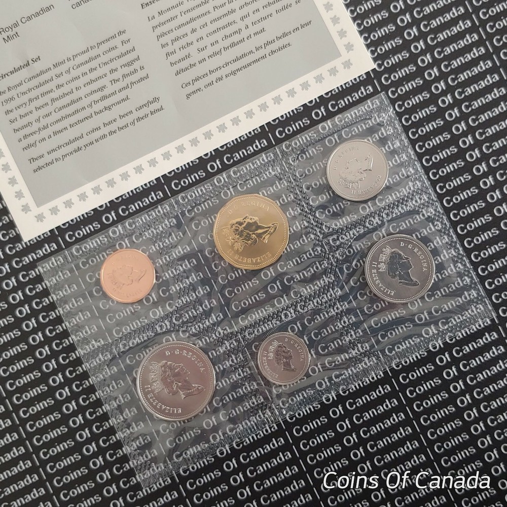 1996 Canada Prooflike 6 Coin Original Set Multiple Sets Available #coinsofcanada