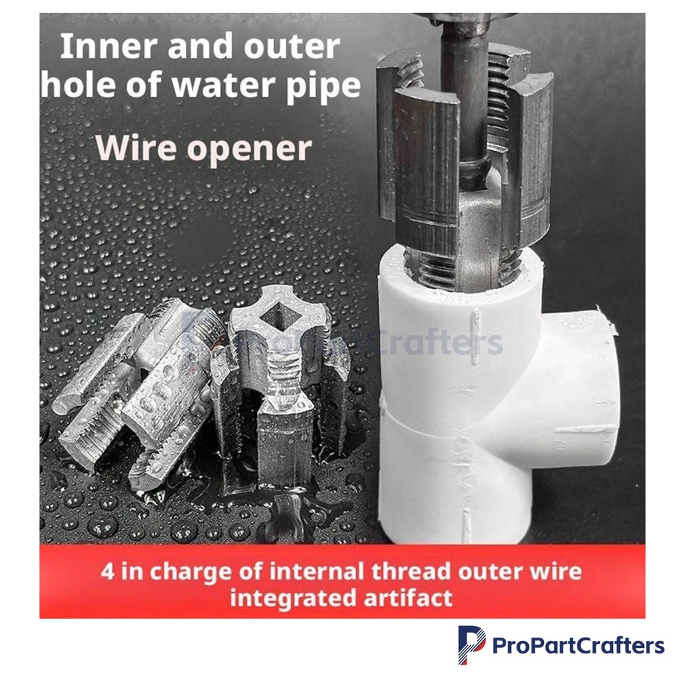 PVC Pipe Threader Kit Integrated Internal & External Pipe Threading-Tool