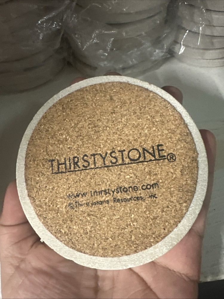 Thirstystone Monograms Coasters Natural Solid Sandstone Letter H*