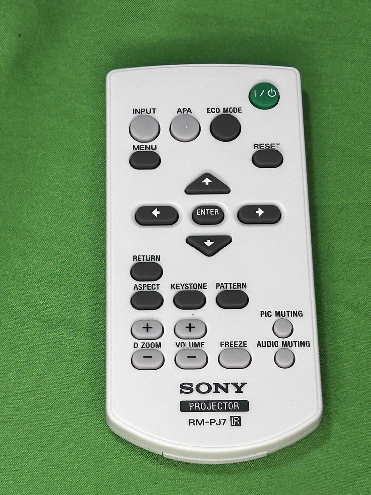 SONY DATA PROJECTOR white W/ Power Cable , Remote & Adapter VPL-EX100 *Tested*