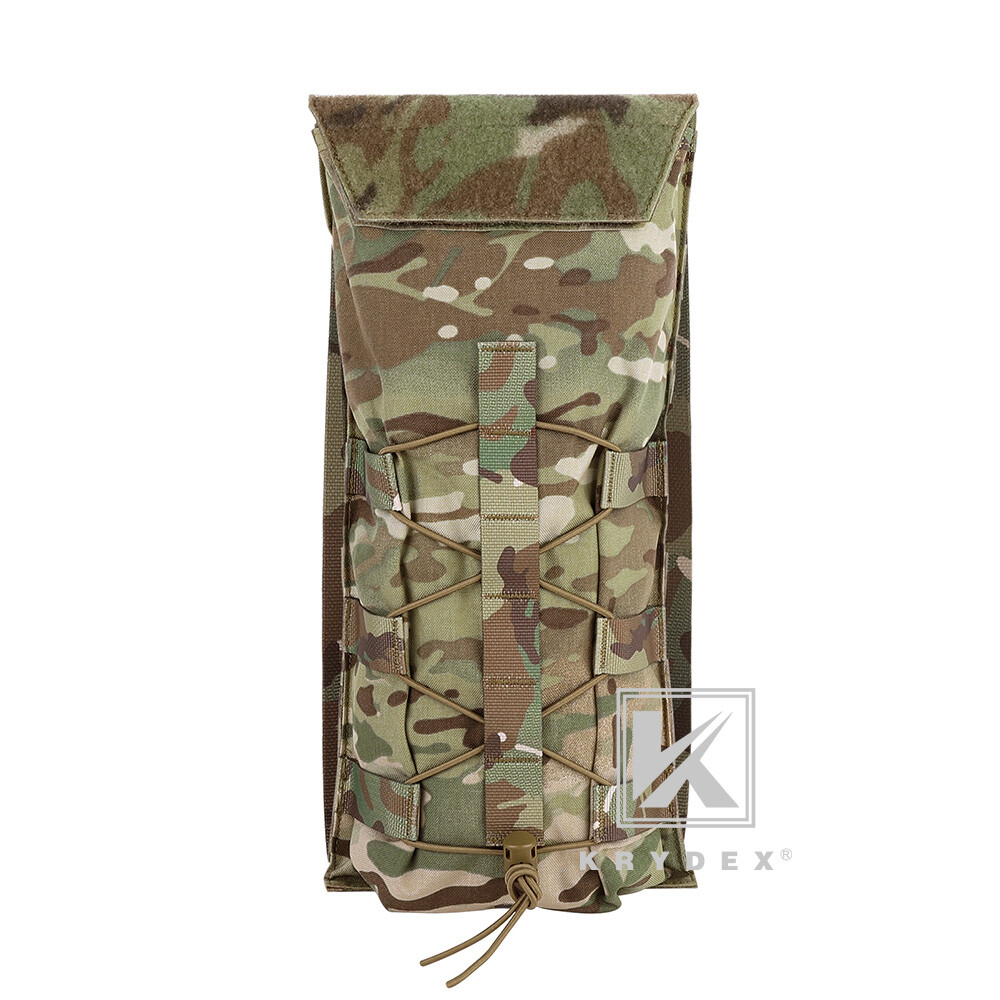 KRYDEX 3L Water Bladder Tactical Hydration Carrier MOLLE Pack Panel for Vest MC