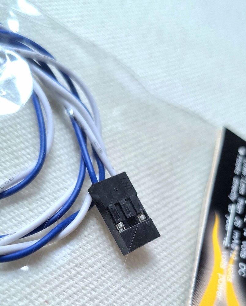 Computer Case Panel 3mm Blue LED Light 12VDC 16" Wires Universal Fit Tailed LED