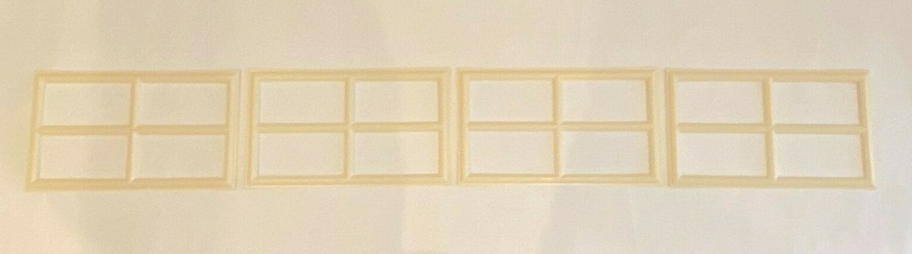 4 Amarr Stockton Short Panel Replacement Inserts for Amarr Garage Doors Almond