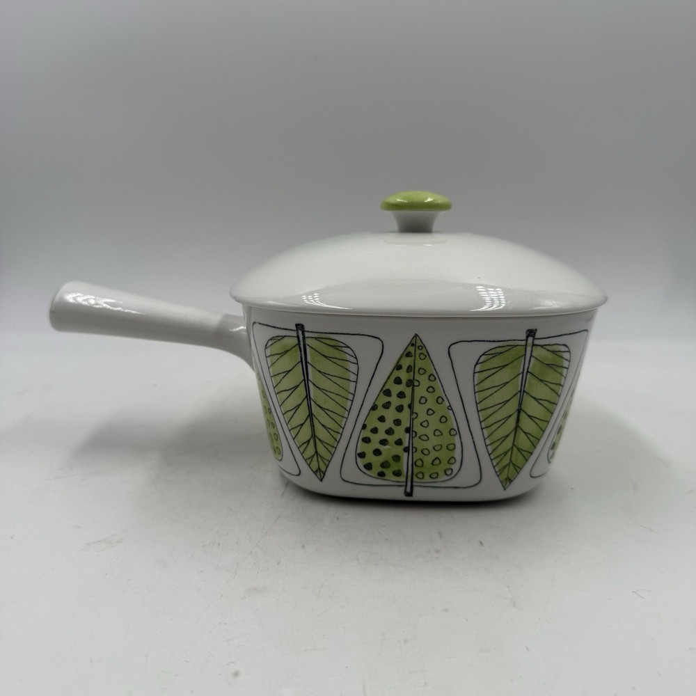 Rorstrand Ovenware Garden Series 1960s MCM Lidded Pot & Rectangular Baking Dish