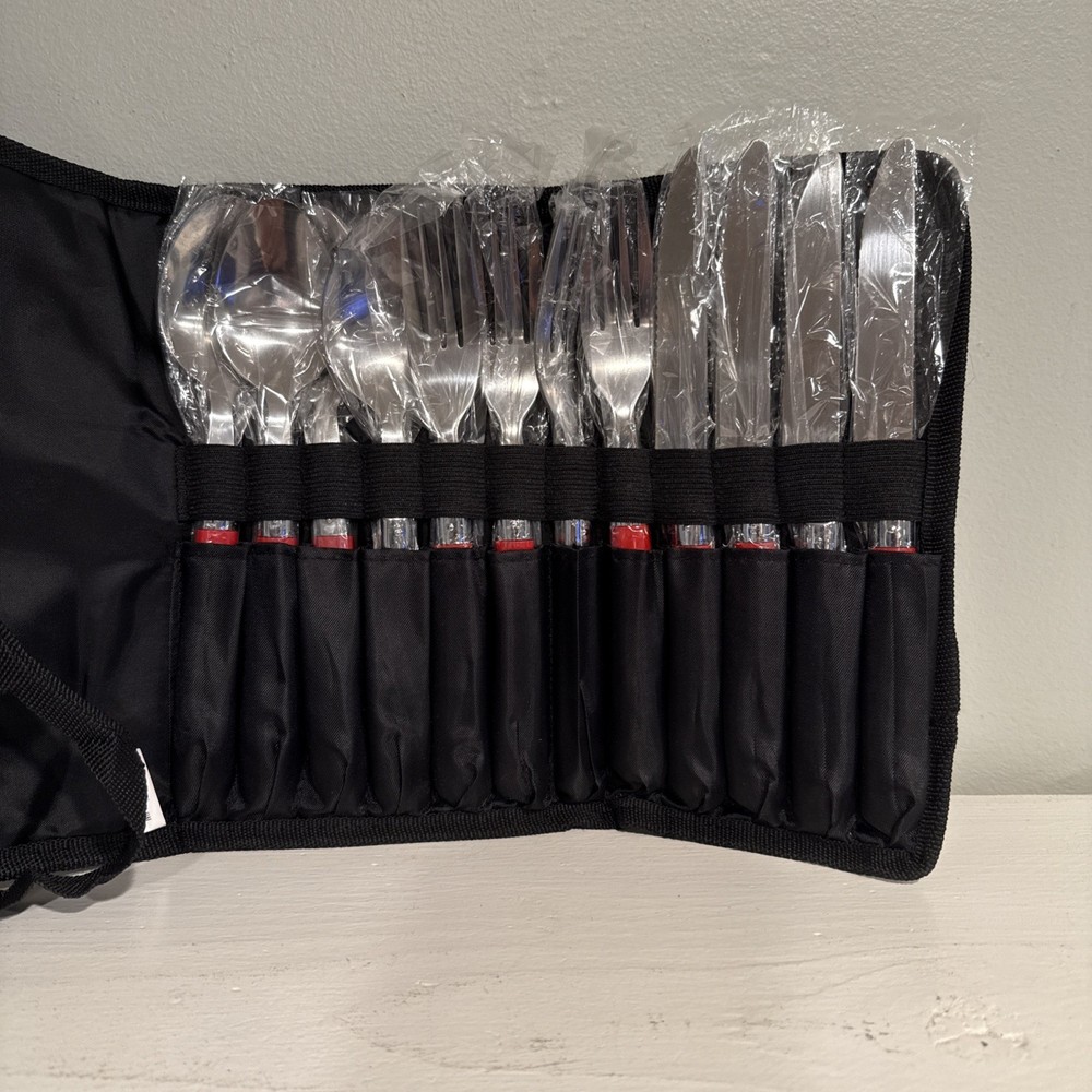 Coleman 21pcs Enamel camping Dinner Ware Set. See Description