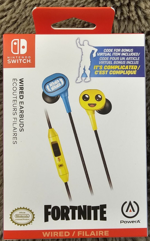 Fortnite Nintendo Switch Peely Bundle Case Controller Headphone Sealed w/ Codes