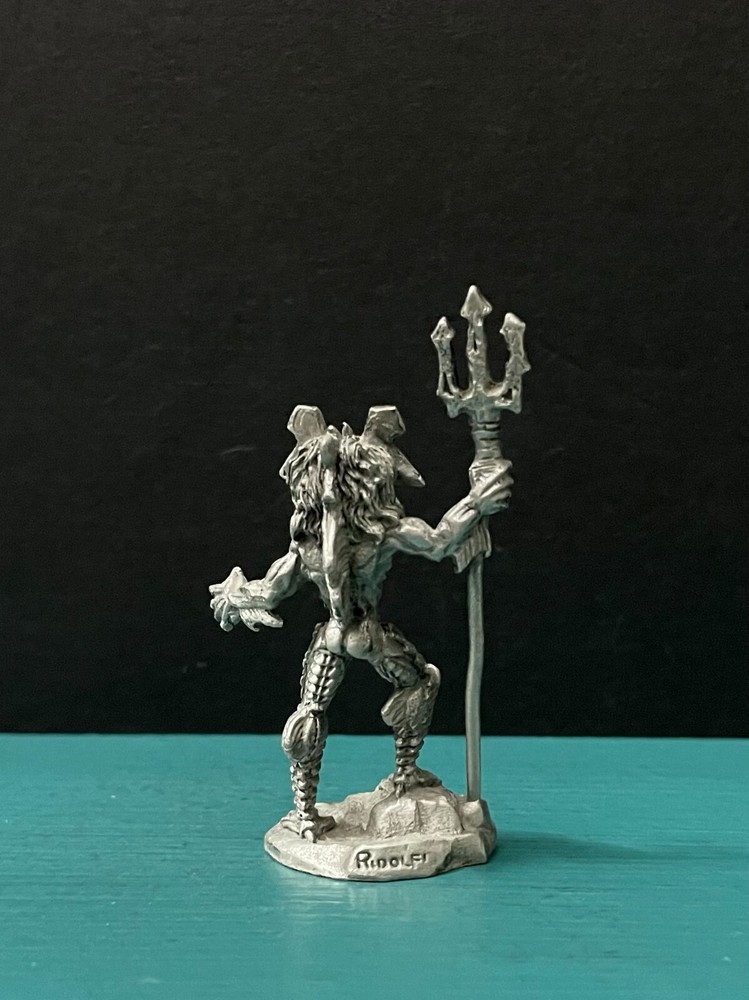 Ridolfi Rawcliffe Pewter Domnu Slithe Trident Sea Fish Human Creature Figurine
