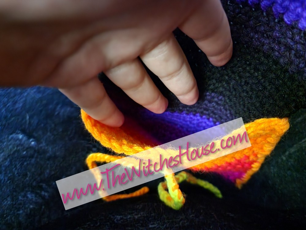 Handmade Crochet Tarot Card Bag – Multicolor Storage with Drawstring Closure