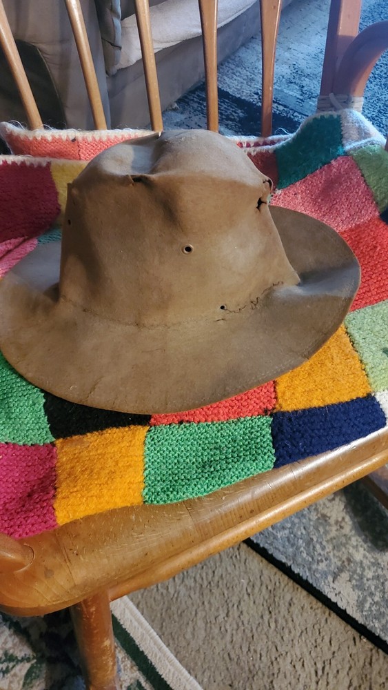 antique campaign hat WW1