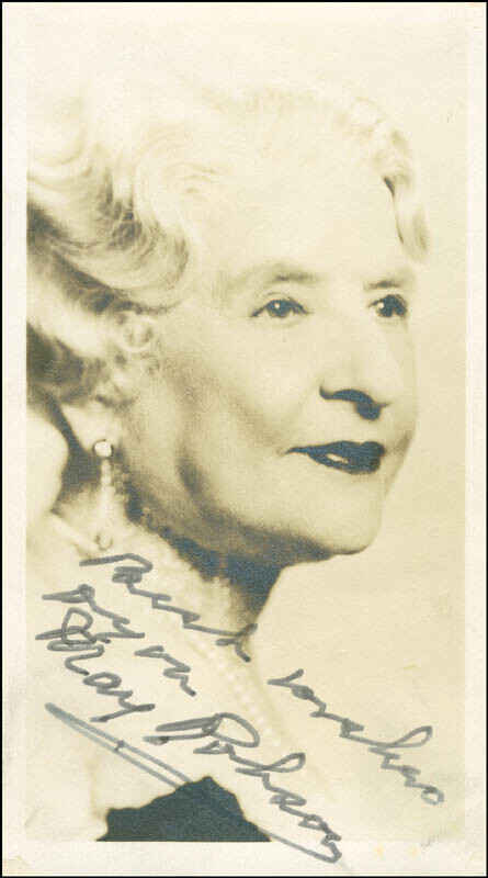 MAY ROBSON - AUTOGRAPHED SIGNED PHOTOGRAPH
