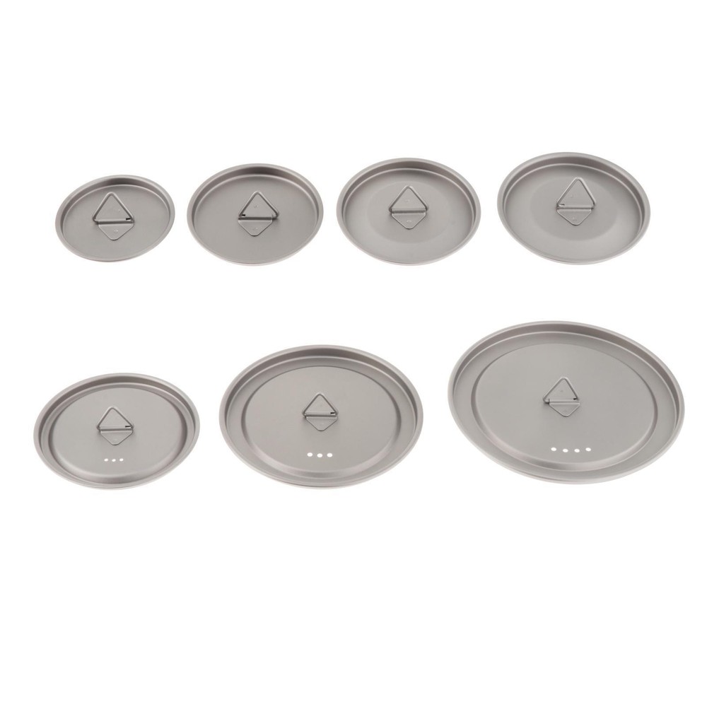 Titanium Cup Lid Tea Coffee Mug Lids Drinkware Lightweight Portable with Loop