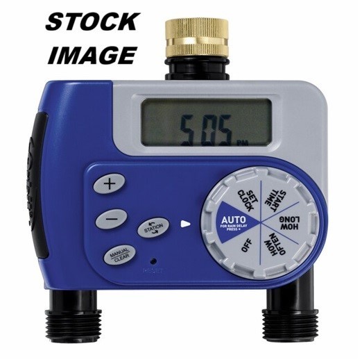 Orbit 2 Outlet Digital Hose Faucet Timer NIOP