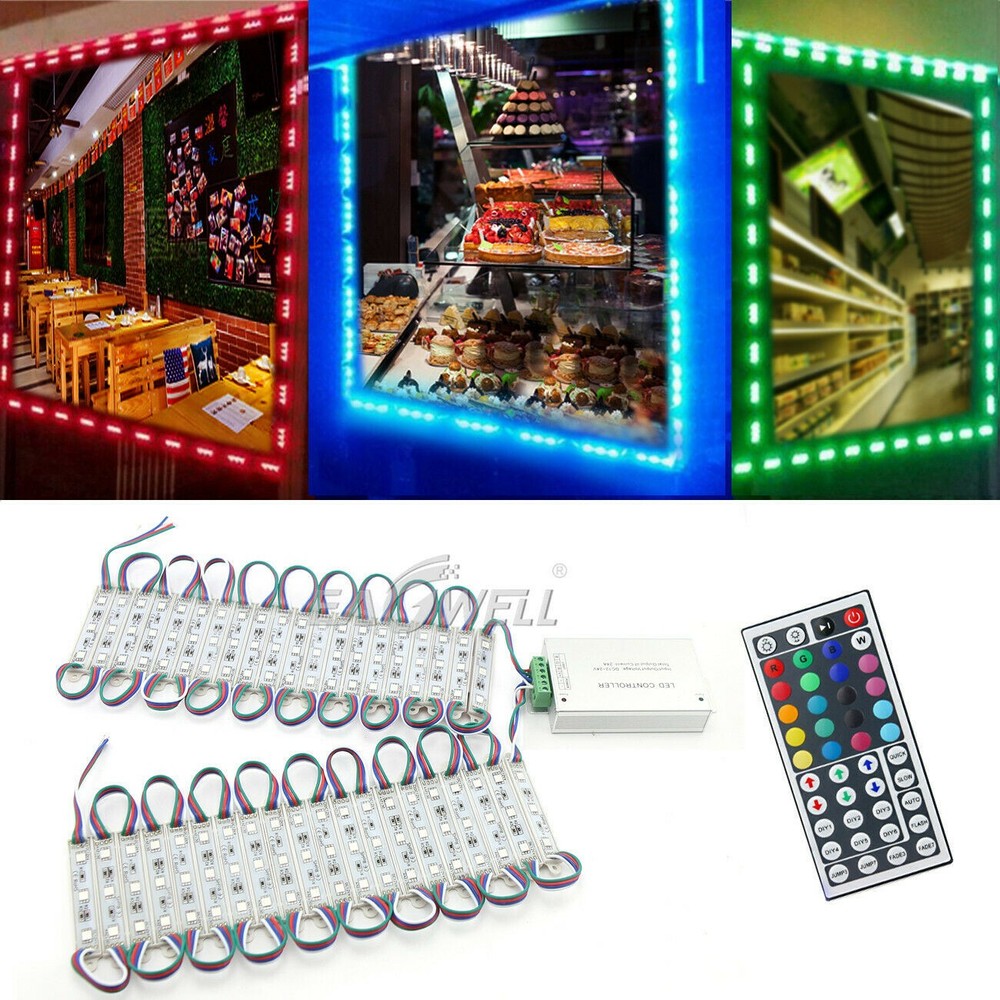 40Pcs 20FT Storefront LED Light for Business Signs Window Module Lights (2 Pack)