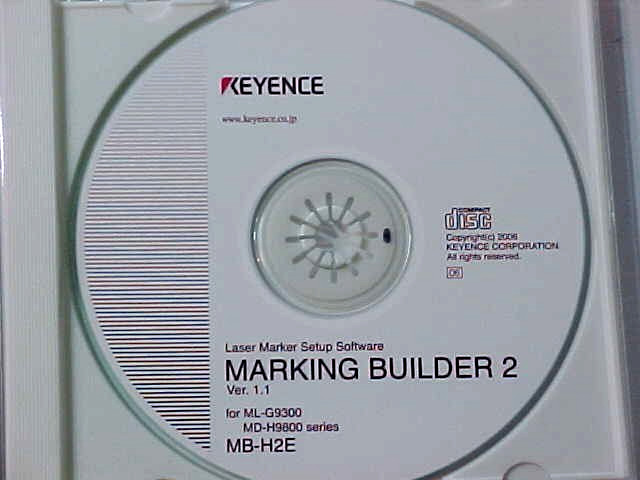 KEYENCE MARKING BUILDER 2 MB-H2E SOFTWARE SD
