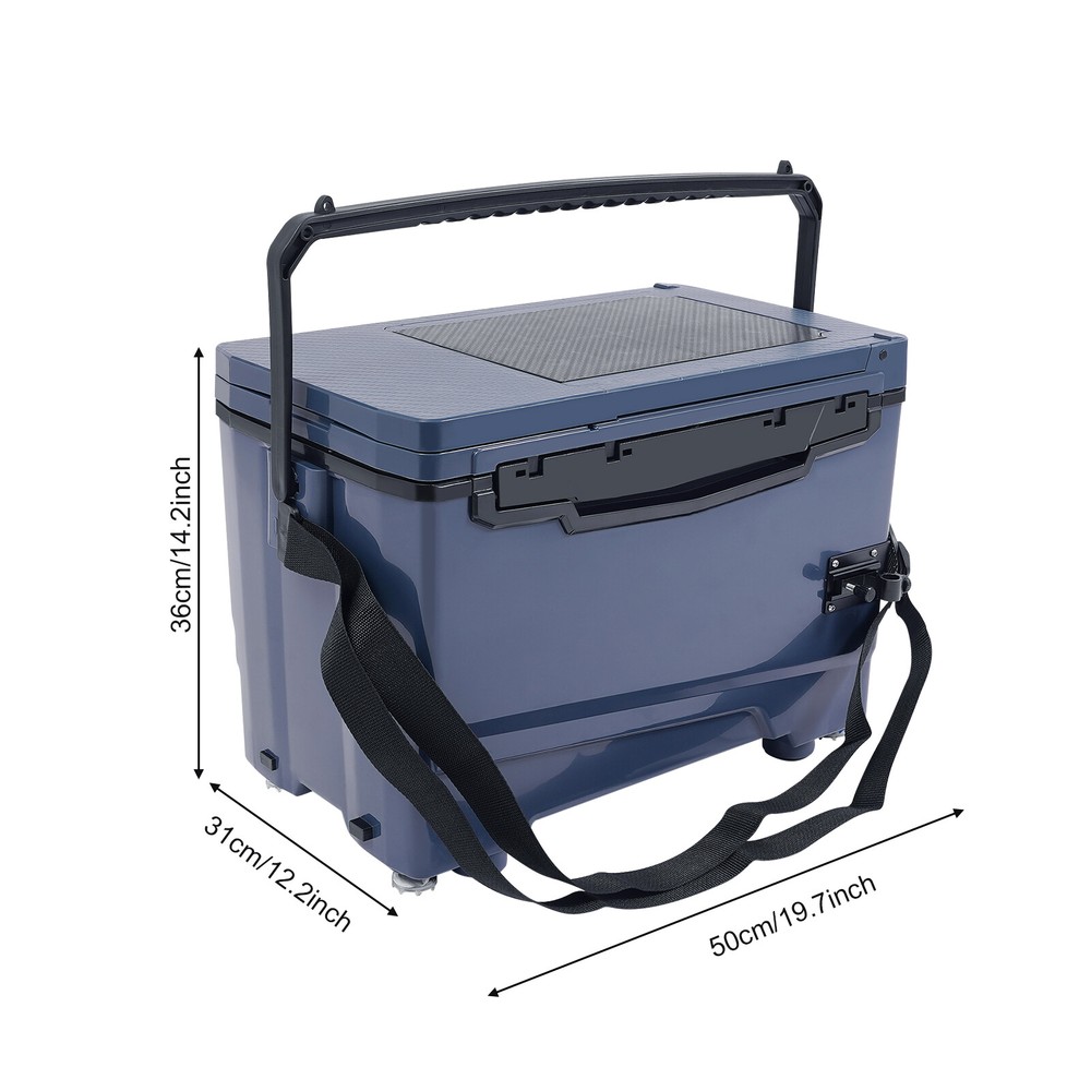 Fishing Tackle Box Bait Storage 32L Outdoors Light Rectangle Box 250kg Load