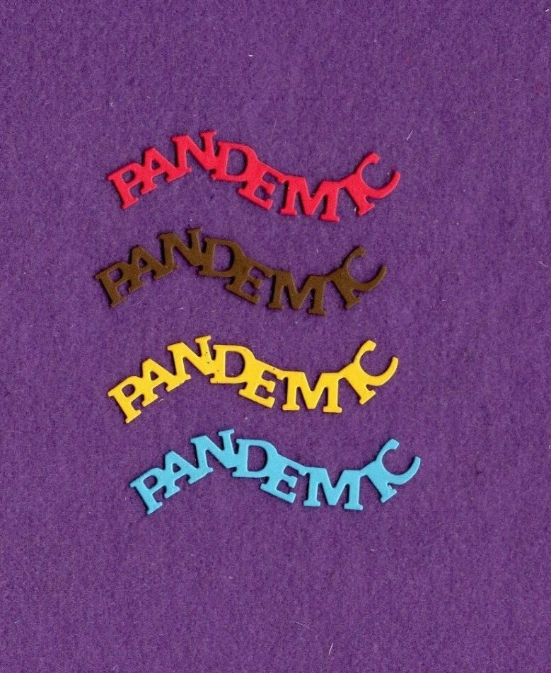 PANDEMIC  die cuts scrapbook cards