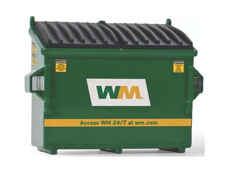 Refuse Trash Bin (Waste Management) Green Diecast 1:34 Model - First Gear