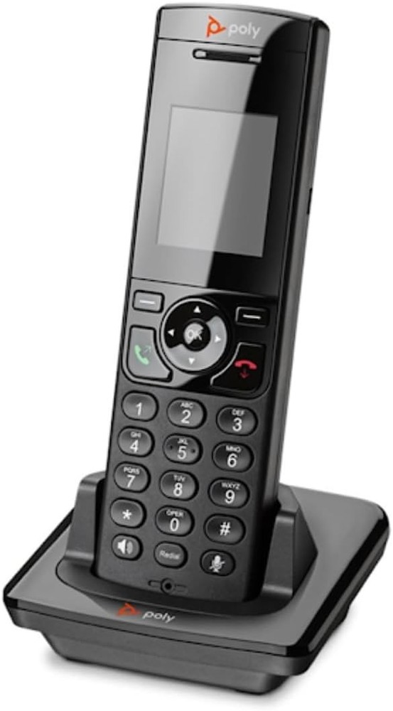 Poly VVX D230 DECT Wireless Handset with Charging Cradle and Power Supply