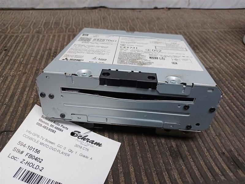 Console Mounted DVD Player 84267007 Fits 2018 CT6 2833508