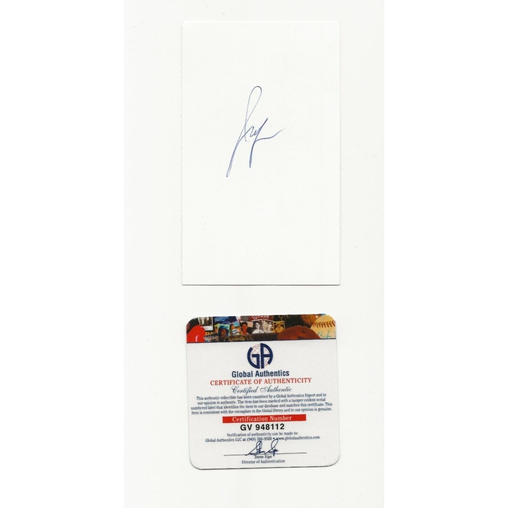 Jack Jones Autograph on Card Stock Dated 2001