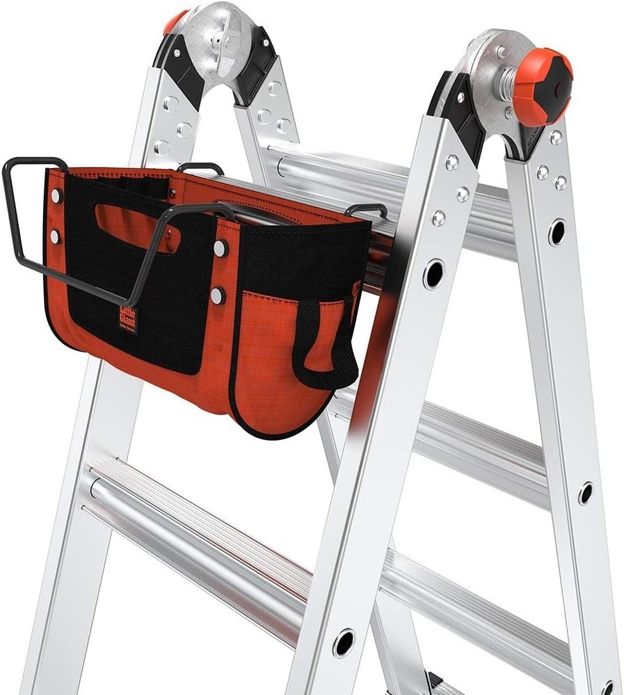 Lightweight Tool Storage Pouch for Multi-Position Ladders - Silver Elegance