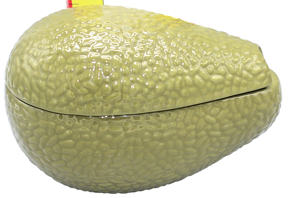 Vintage Green Ceramic Avocado DIP Server