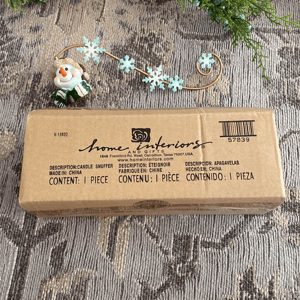 Home Interiors Snowman Candle Snuffer