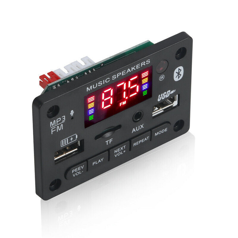 Bluetooth USB AUX TF FM Car Audio Digital Decoder Board Module Handsfree DIY
