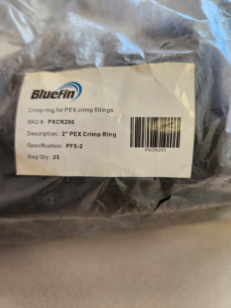Bluefint, 2" PEX Crimp Rings, PXCR200