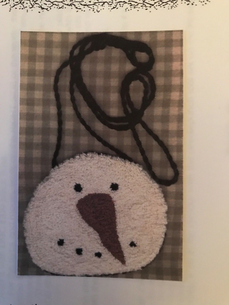 PRIMITIVE PUNCH NEEDLE PATTERN, CRAFTS, PUNCHNEEDLE PURSE BAG
