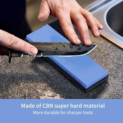 Sharpening Stone, Single sided whetstone, knife sharpener stone with a precision