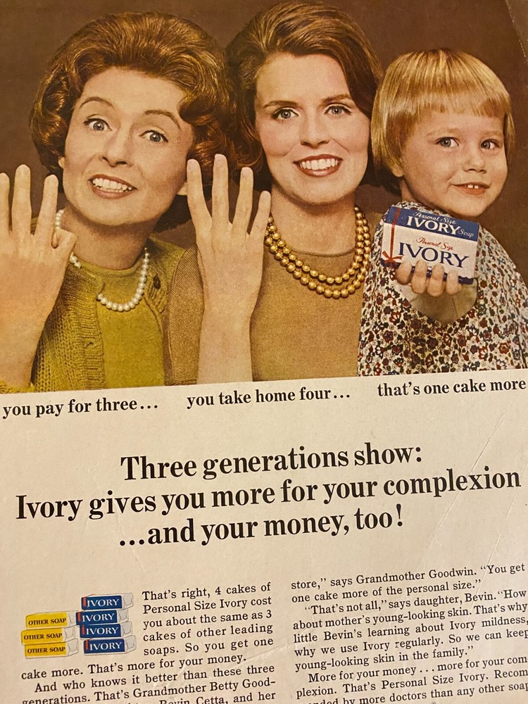 Ivory Soap, Full Page Vintage Print Ad