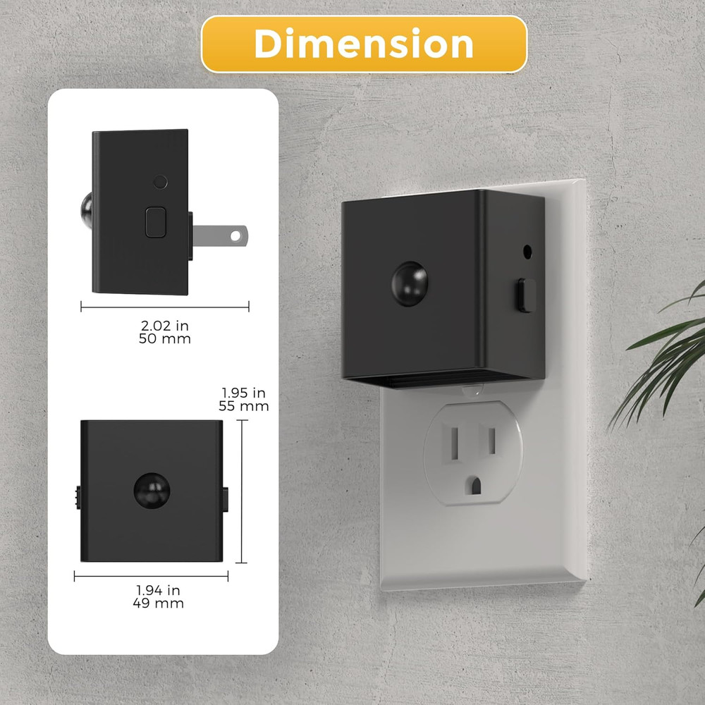 Motion Sensor Night Light, [2-Pack] Plug in Night Light with Motion Sensor and D