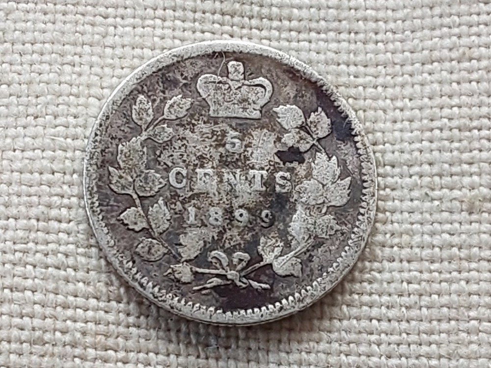 Canada 1899 5 cents 0.925 silver