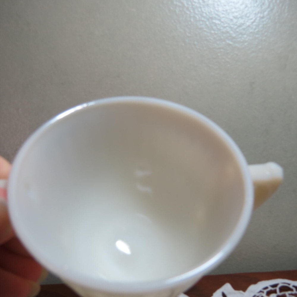 MacBeth Evans Petalware Monax Cream Open Sugar Bowl