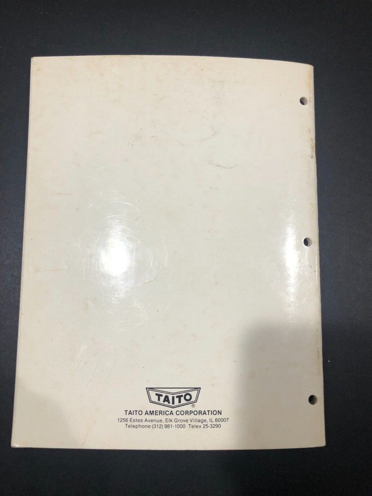 Taito Jungle Hunt Arcade Manual