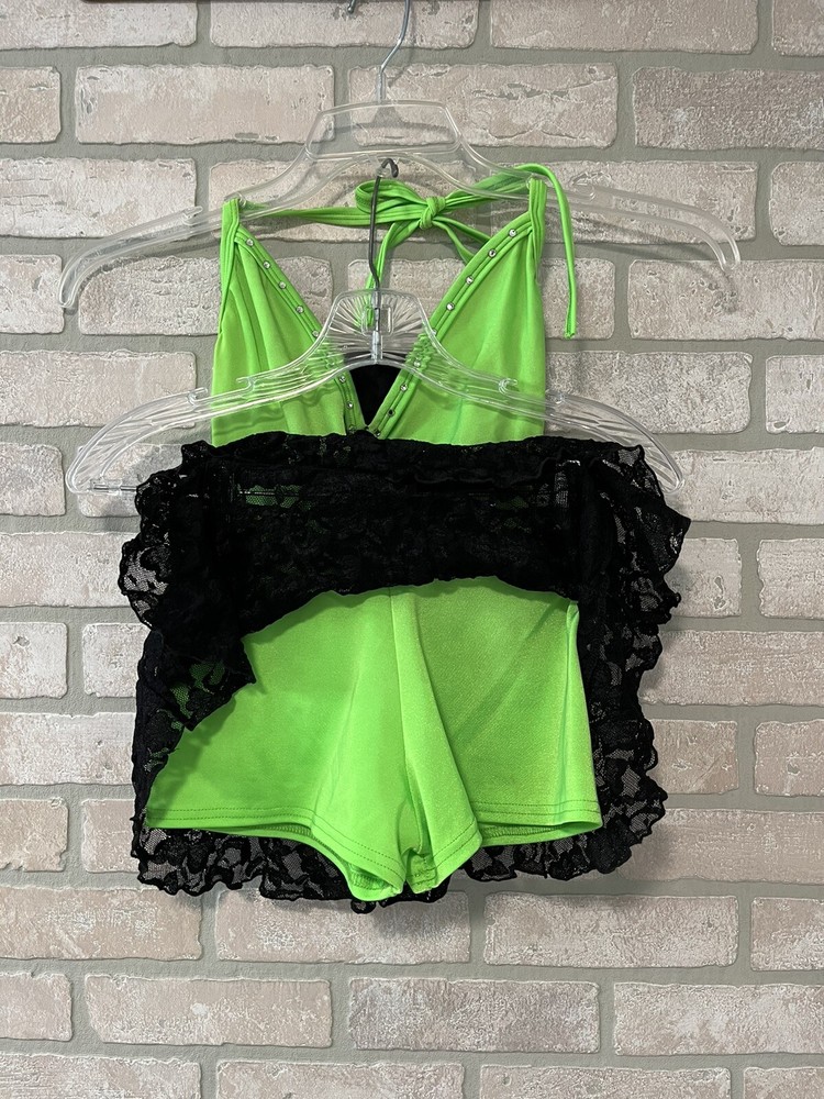 Dance Costume Green & Black